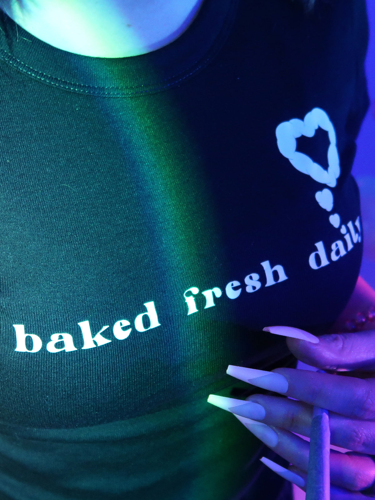 "Baked Fresh Daily" Crop Baby Tee